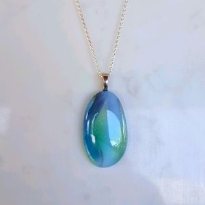 Artisan Glass Pendant Necklace